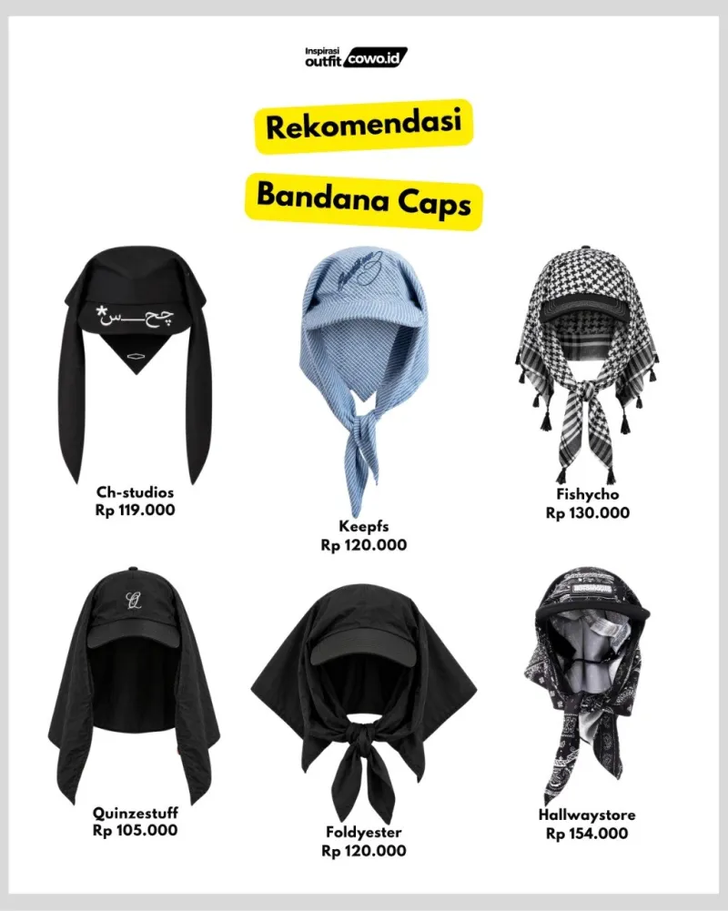 aksesoris - bandana caps