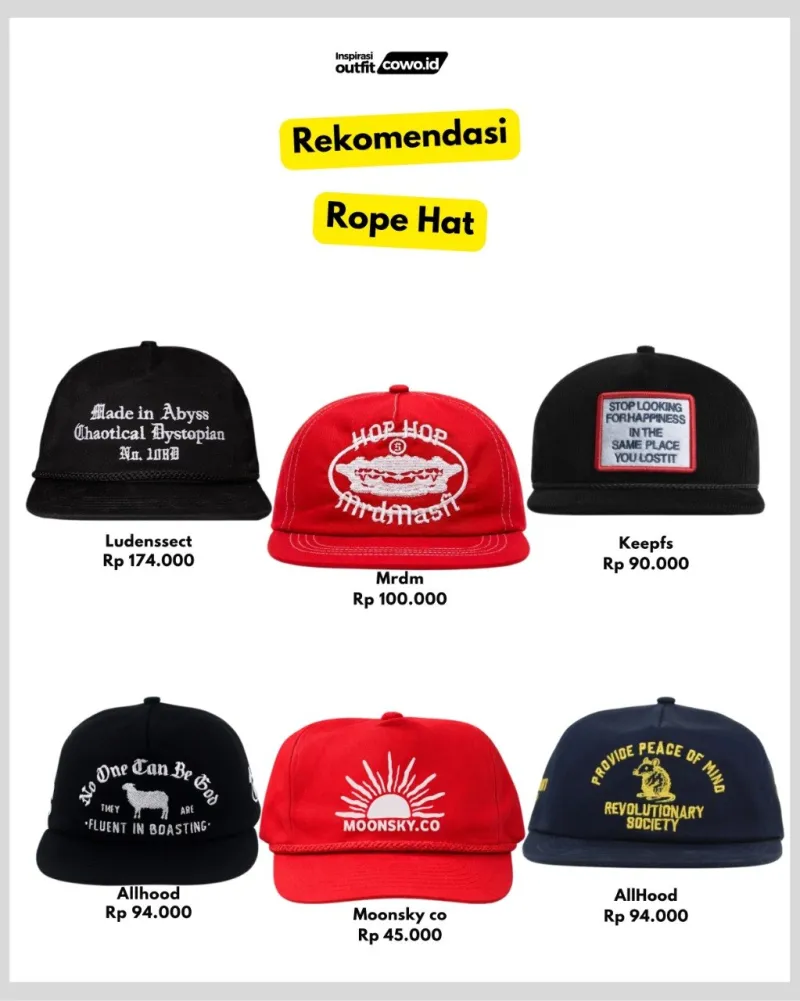 aksesoris - rope hat