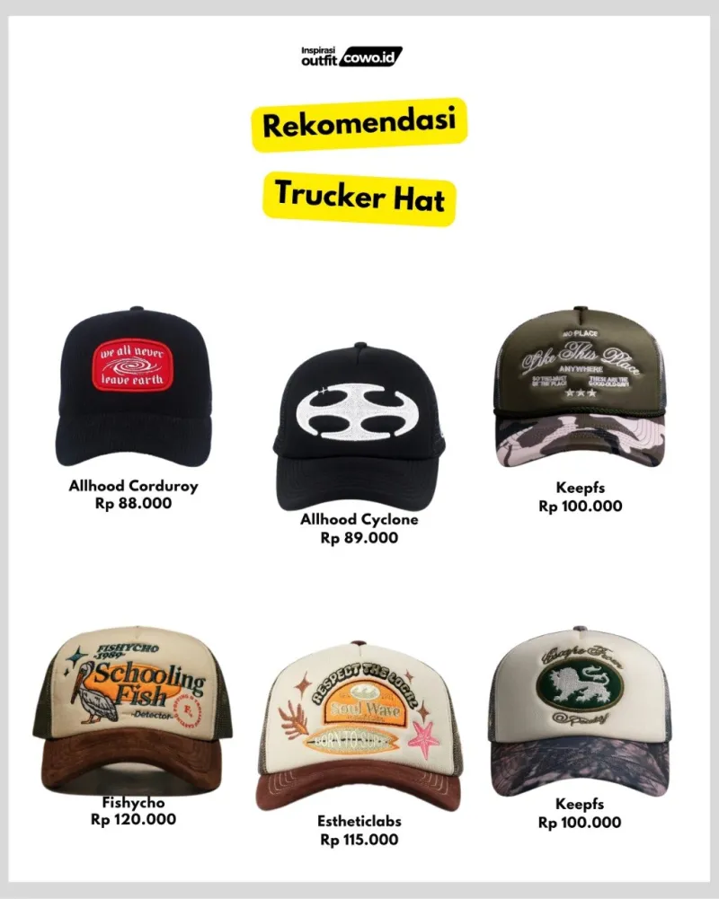aksesoris - trucker hat
