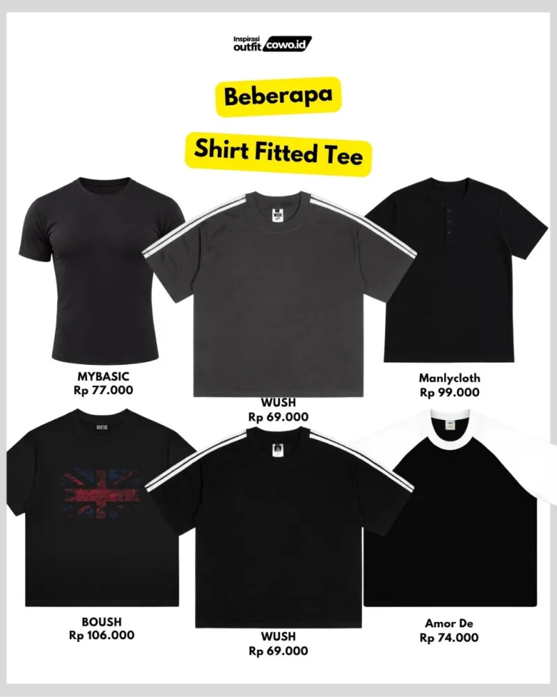 atasan - atasan shirt fitted tee