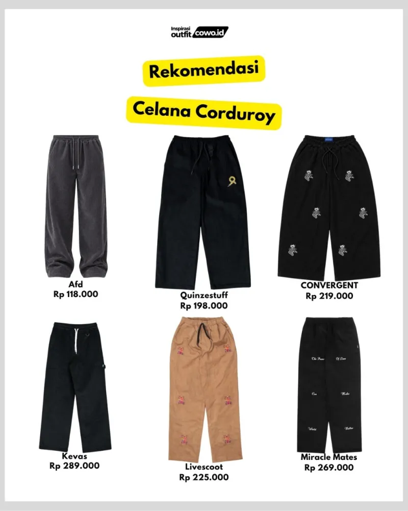 celana - celana corduroy