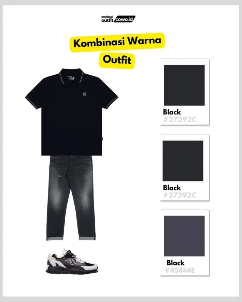 Inspirasi outfit pakai polo