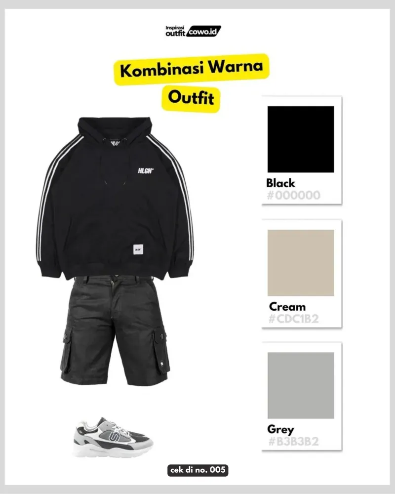 Inspirasi Outfit Pakai Hoodie Hitam