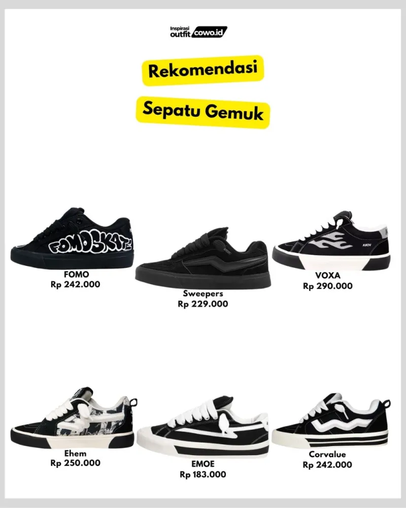 sepatu - sepatu gemuk