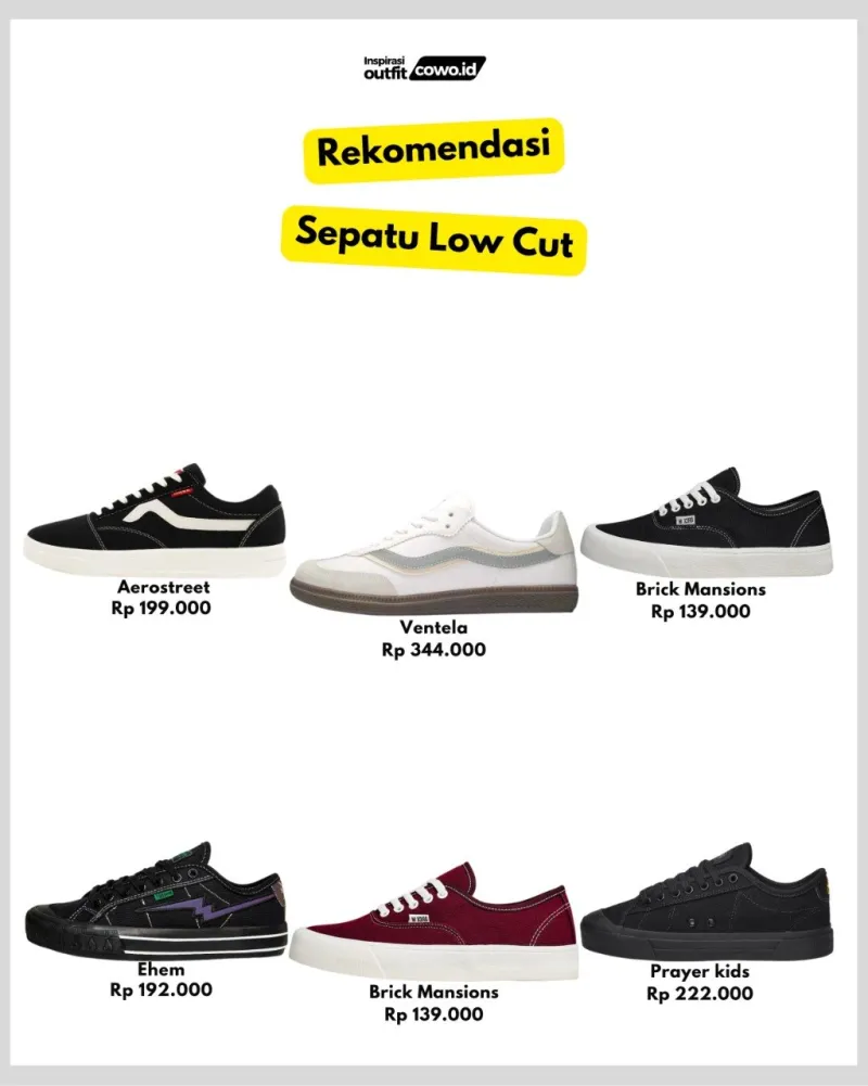 sepatu - sepatu low cut